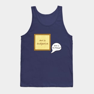 What is the message? Tank Top